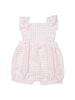 Combishort Vichy Rose Bébé Fille 