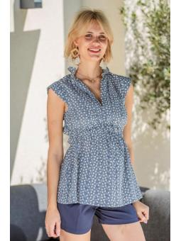 Blouse de grossesse Romaine en dentelle