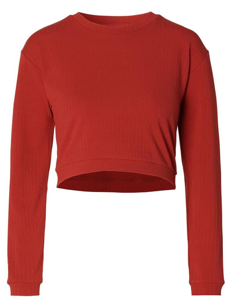 Pull Crop Grossesse et Allaitement ML Rouge