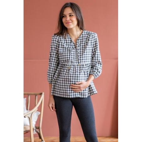 Blouse Grossesse & Allaitement Deva Vichy 