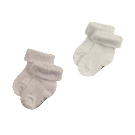 Chaussettes bébé Kai en coton biologique - Lot de 2 paires