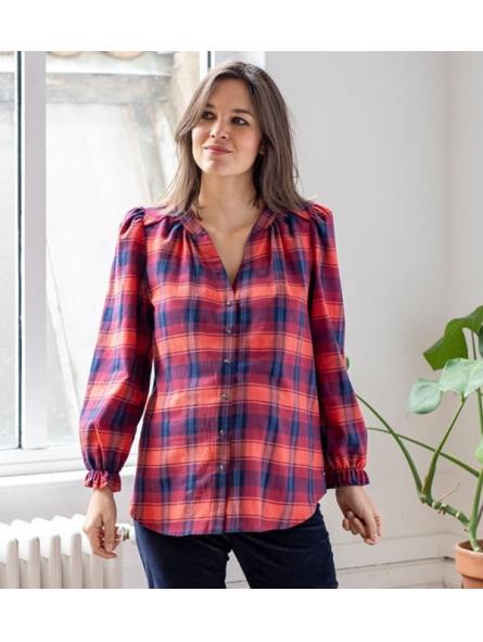 Chemisier Grossesse et Allaitement Tartan Maxou
