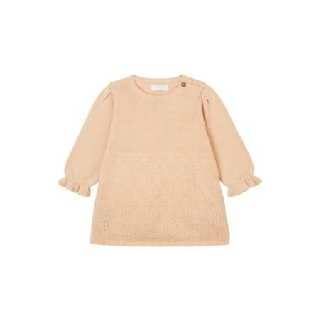 Robe Bébé Tricot Rose Poudré Fasnia 