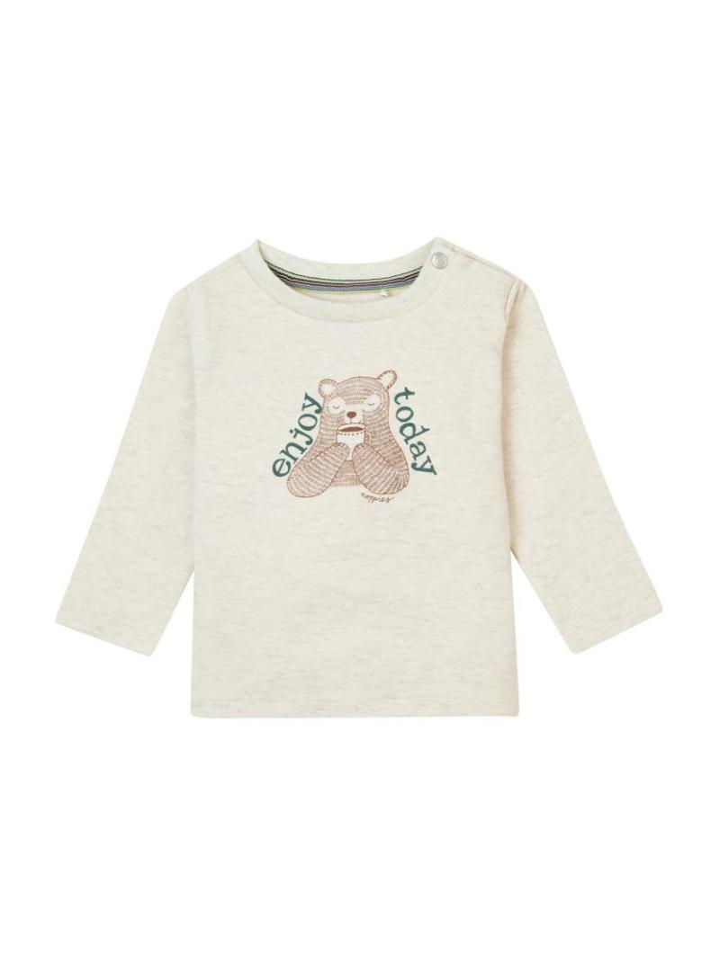 T-shirt Ourson Manches Longues Bébé Garçon Gemenos 