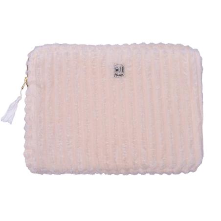 Pochette Zippée PC/Tablette Minky Matelassé