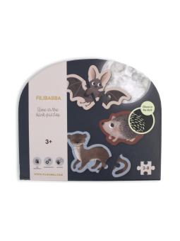 Lot de 7 Puzzles Phosphorescents - Animaux de la Forêt