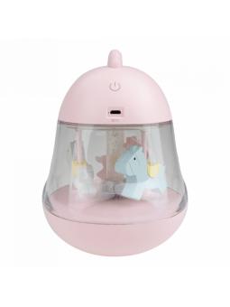 Lampe LED Veilleuse Musicale avec Carrousel Animaux