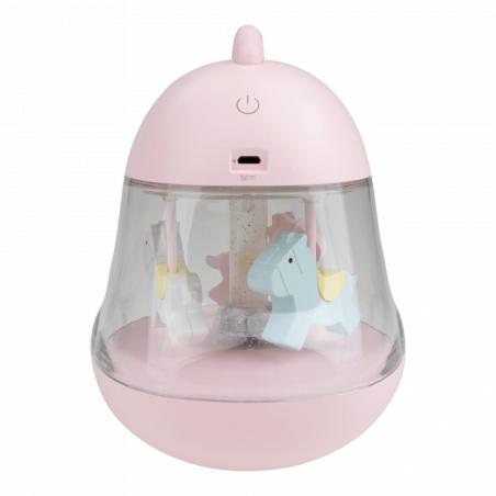 Lampe LED Veilleuse Musicale avec Carrousel Animaux