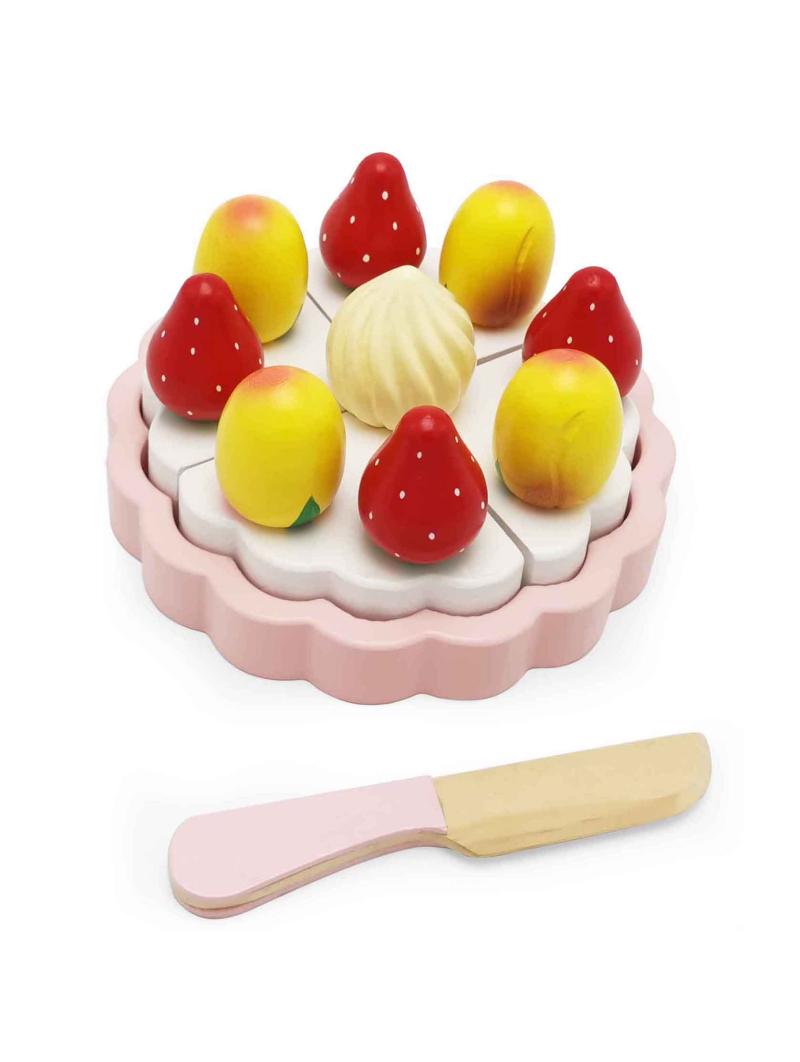 Gâteau en bois à découper – Un jeu d’imitation gourmand et éducatif