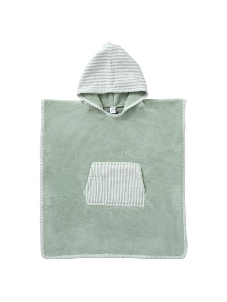 Poncho de Bain à Capuche Bambou & Gaze de Coton (3/5 Ans) 