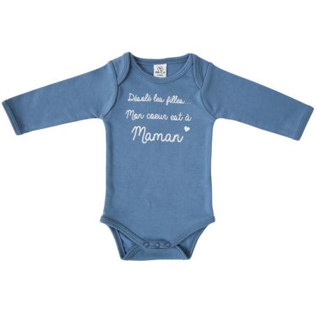 Body Bébé "Mon cœur est à maman" 