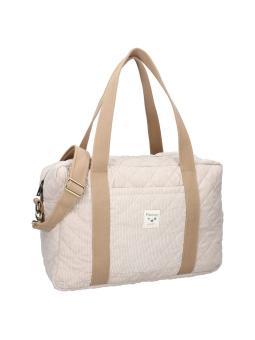 Sac à Langer en Velours Côtelé avec Matelas – Pratique et Élégant