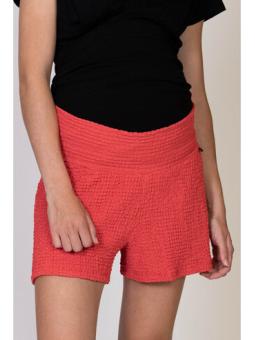 Short Noir Rouge Smoké Court