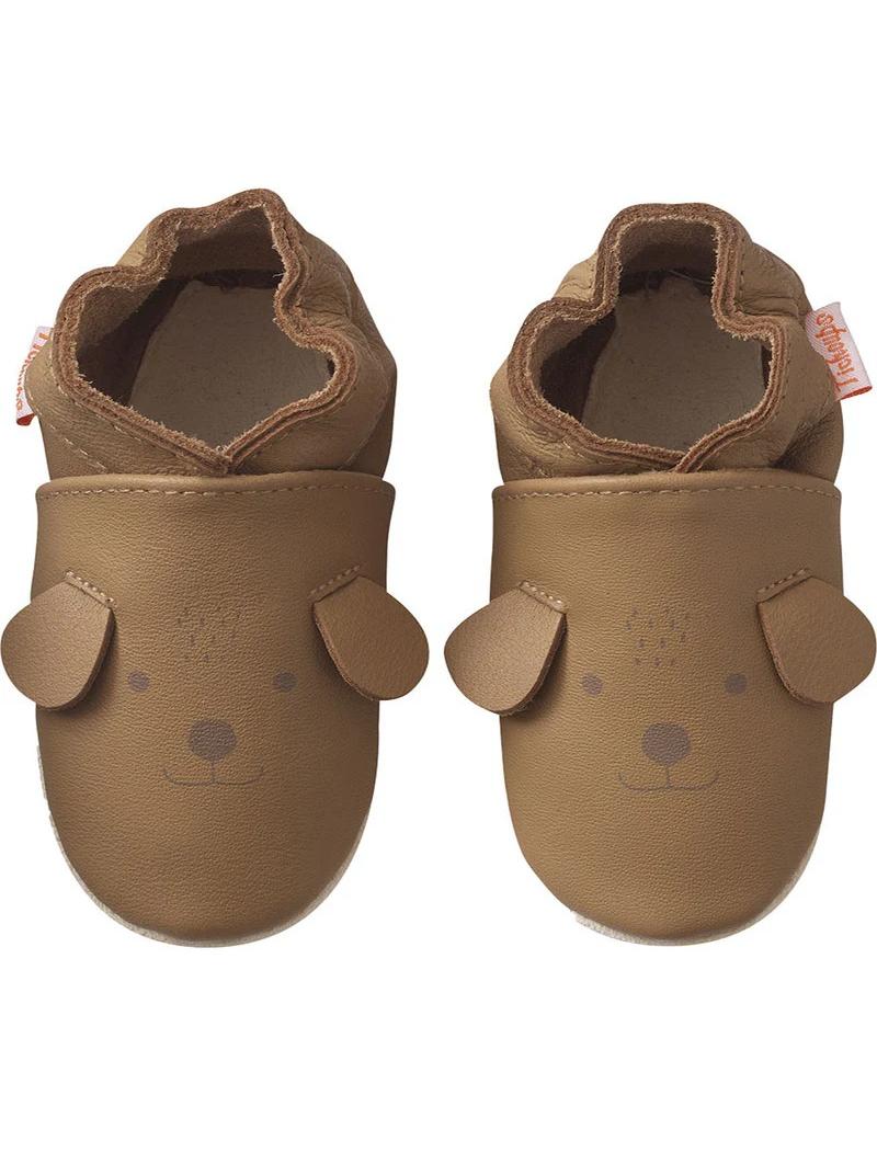 Chaussons en cuir souple – Colin le chien