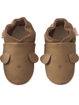 Chaussons en cuir souple – Colin le chien