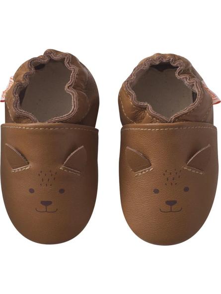 Chaussons en cuir souple – Lazard le renard Chaussons en cuir souple – Lazard le renard