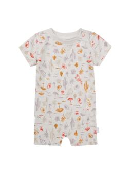 Grenouillère bébé unisexe en coton bio – Motif cactus