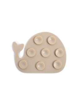 Mini tapis de bain antidérapants Baleine en silicone – Lot de 6