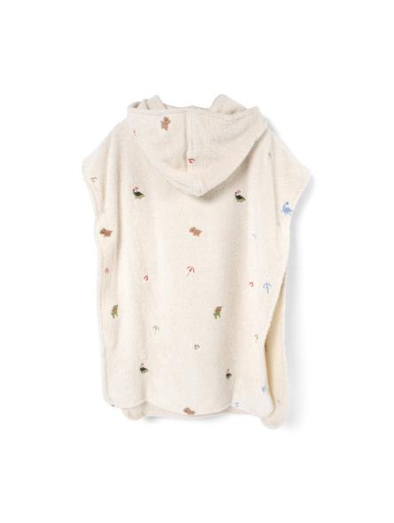 Poncho de Plage enfant Brodé en coton bio GOTS