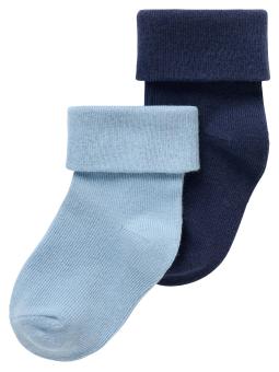 Chaussettes bébé en coton biologique – Lot de 2 paires Newstead