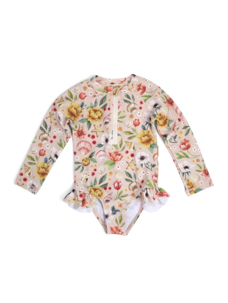 Maillot Fille anti-UV bébé 1-2 ans – Motif Ocean Blossom