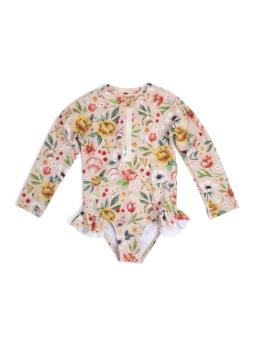 Maillot Fille anti-UV bébé 1-2 ans – Motif Ocean Blossom