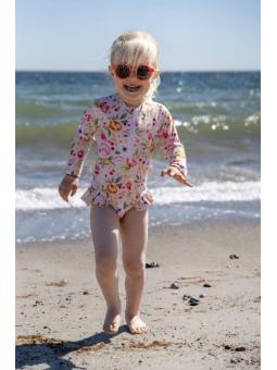 Maillot Fille anti-UV bébé 1-2 ans – Motif Ocean Blossom