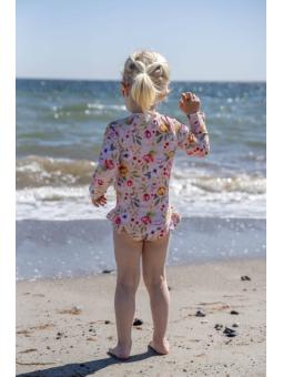 Maillot Fille anti-UV bébé 1-2 ans – Motif Ocean Blossom