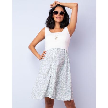 Robe de grossesse et allaitement 2 en 1 bimatière Atisha