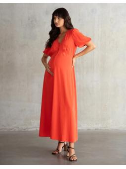 Robe longue de maternité et allaitement Alania 