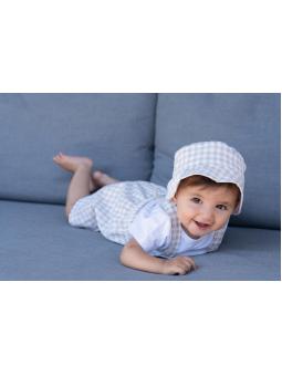 Salopette Vichy Biscotti Bébé