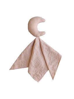 Doudou Lovey en Gaze de Coton Bio – Lune