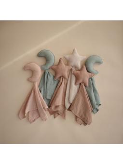 Doudou Lovey en Gaze de Coton Bio – Lune