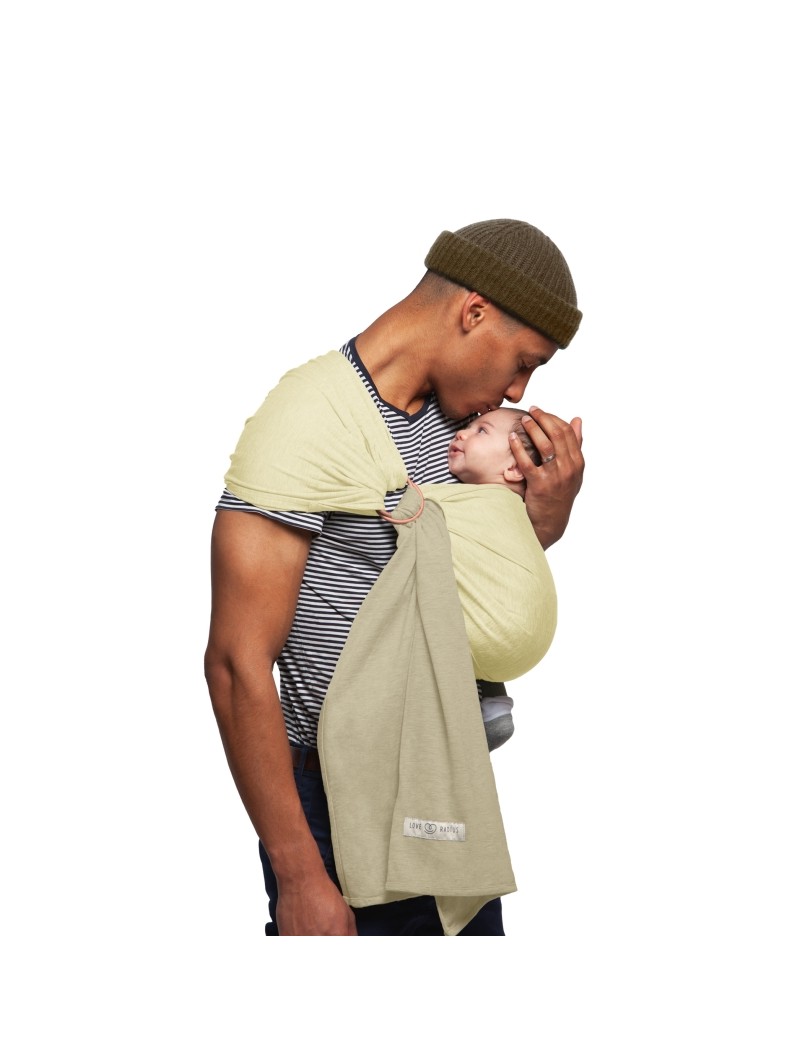 Petite Écharpe Sans Nœud Vanilla/Eucalyptus – Sling de portage en édition limitée