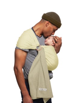 Petite Écharpe Sans Nœud Vanilla/Eucalyptus – Sling de portage en édition limitée