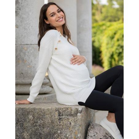 Pull grossesse & allaitement Amalia Ecru