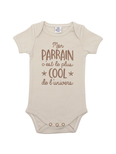 Body "Mon Parrain" Manches Courtes