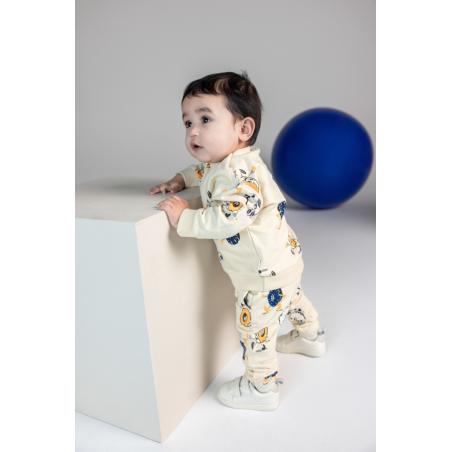 Ensemble garçon en coton bio – Sweat & pantalon à imprimé donuts