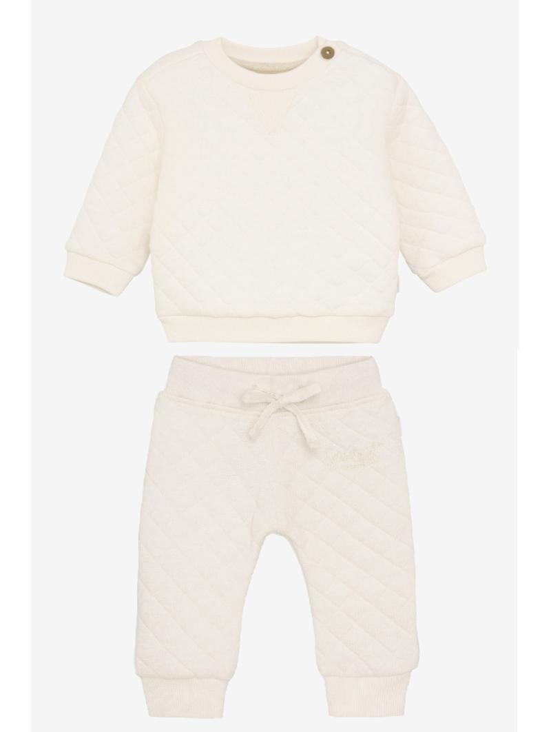 Ensemble bébé coton bio Ecru – Confort doux & look unisexe