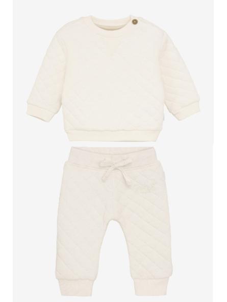 Ensemble bébé coton bio Ecru – Confort doux & look unisexe