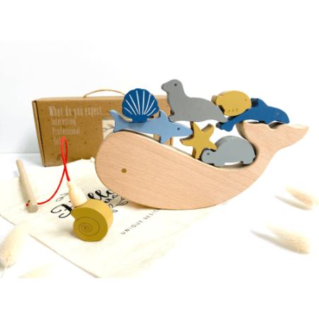 Jeu de Pêche Aimanté en Bois
