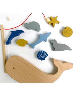 Jeu de Pêche Aimanté en Bois