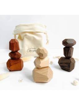 Jeu de Stacking en Bois Menhirs 