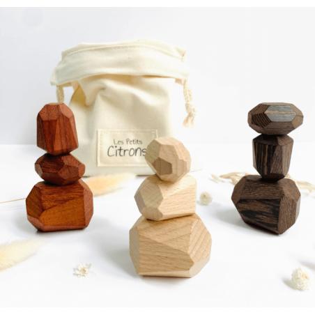 Jeu de Stacking en Bois Menhirs 