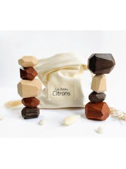 Jeu de Stacking en Bois Menhirs 