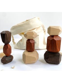 Jeu de Stacking en Bois Menhirs 