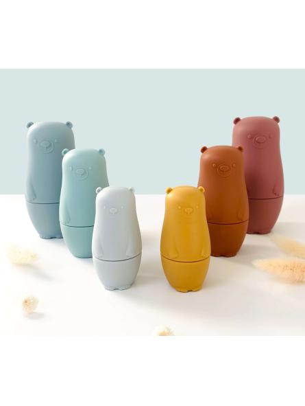 Poupées Russes en Silicone – Jouet d’Éveil Doux et Sensoriel