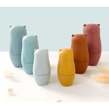 Poupées Russes en Silicone – Jouet d’Éveil Doux et Sensoriel