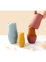 Poupées Russes en Silicone – Jouet d’Éveil Doux et Sensoriel