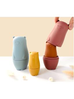 Poupées Russes en Silicone – Jouet d’Éveil Doux et Sensoriel